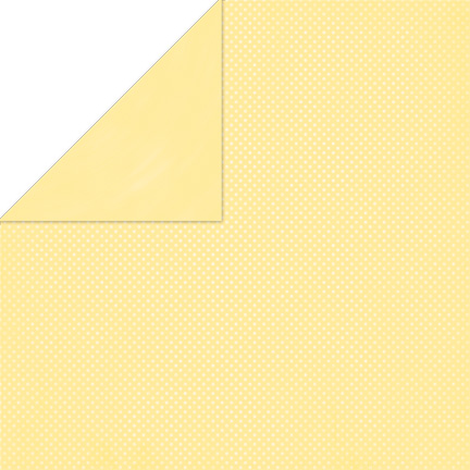 BoBunny Cartoncino Double Dot 12x12" 190gr Mellow Yellow Dot