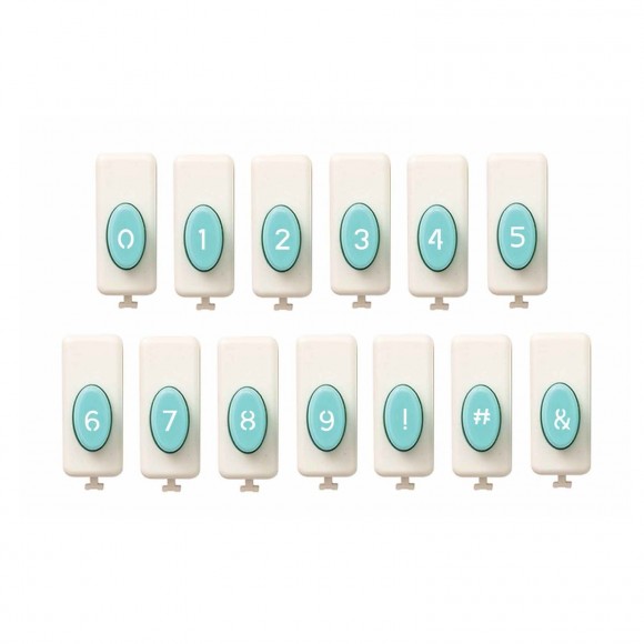 We R Memory Keepers Word Number & Symbol Punch Board