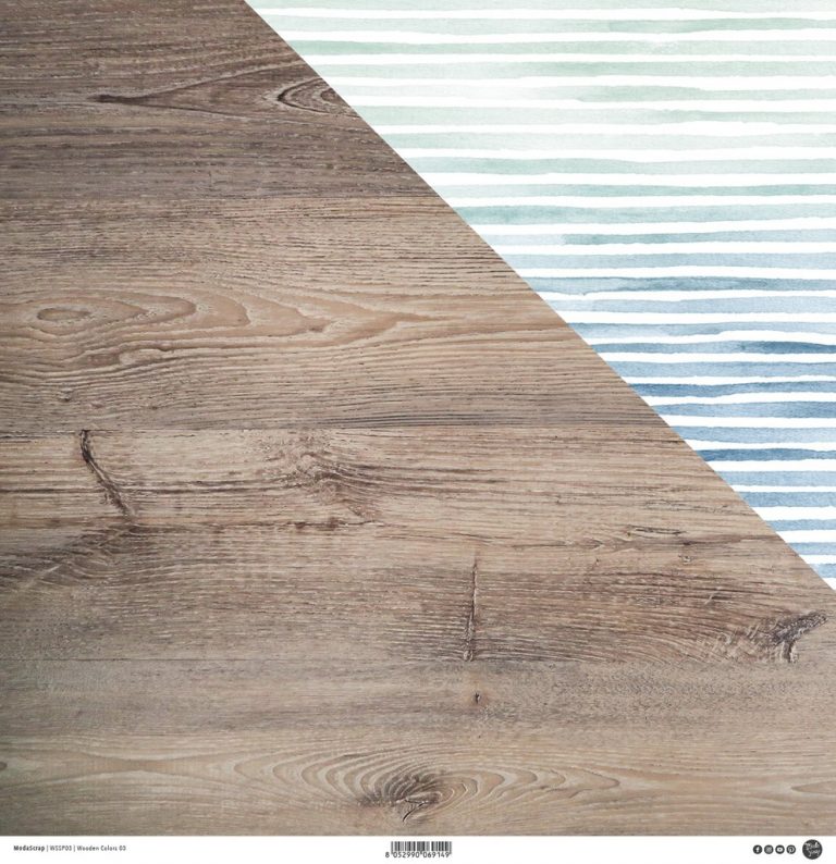 Modascrap Carta 12 x 12" Wooden Colors 03