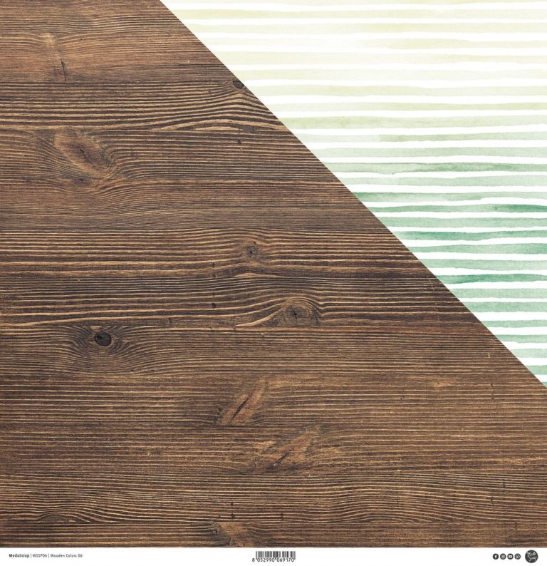 Modascrap Carta 12 x 12" Wooden Colors 06