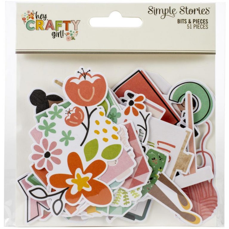 Simple Stories Bits & Pieces Hey, Crafty Girl