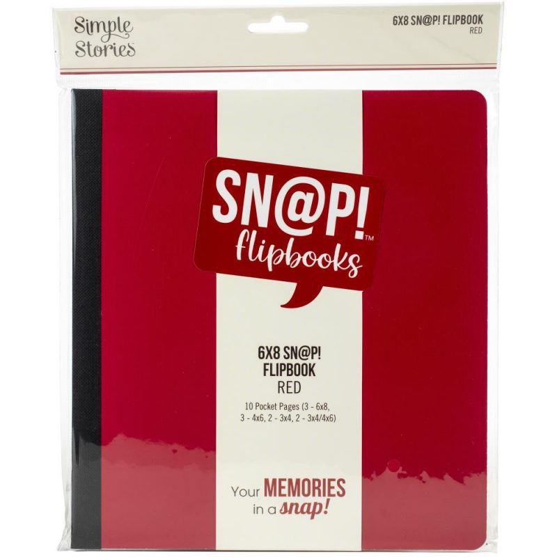 Simple Stories Sn@p! Flipbook 6x8" Red