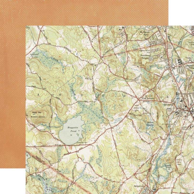 Simple Stories Carta 12x12" Simple Vintage Great Escape Made To Wander