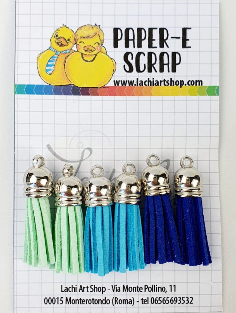 Paper-e Scrap Tassels 6pz Ice