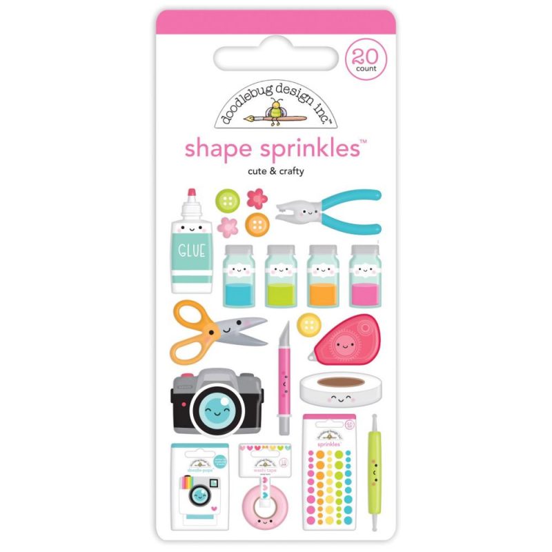 Doodelbug "Cute & Crafty" Shape Sprinkles