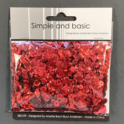 Simple And Basic Red Sequin Mix