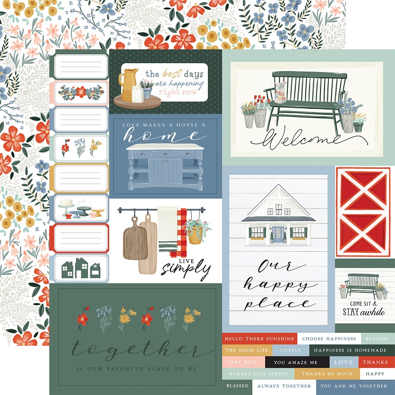 Carta Bella Farmhouse Summer 6x6" Paper Pad - immagine 6