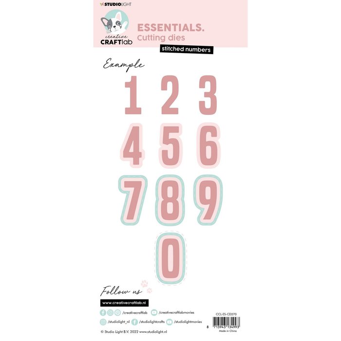 Studio Light Fustella Stitched Numbers - immagine 2