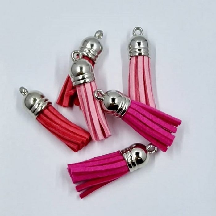 Paper-e Scrap Tassels 6pz Pink - immagine 2