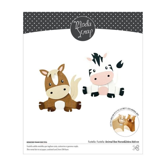 Modascrap Fustella Animal Box Horse & Zebra Add-on