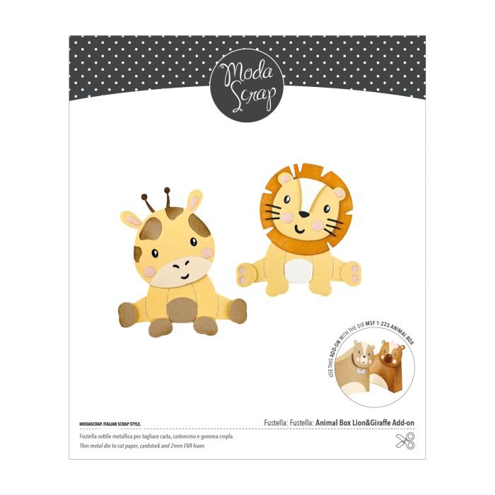 Modascrap Fustella Animal Box Lion & Giraffe Add-on