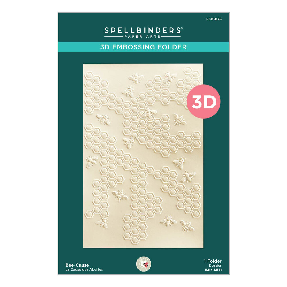 Spellbinders Bee-Cause 3D Embossing Folder - immagine 4