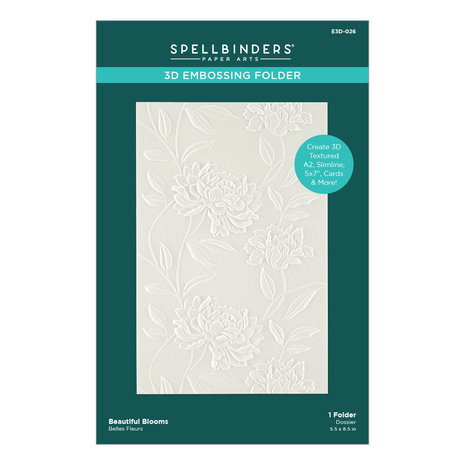 Spellbinders Beautiful Blooms 3D Embossing Folder - immagine 3