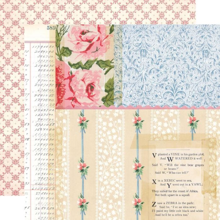 Simple Stories Carta 12x12" Simple Vintage Spring Garden - Spring Is Here