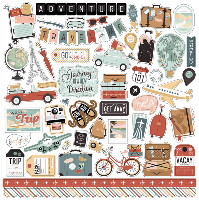 Echo Park Let's Take The Trip 12x12" Collection Kit - immagine 6