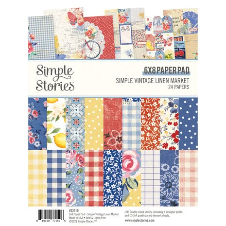 Simple Stories Simple Vintage Linen Market 6x8" Paper Pad