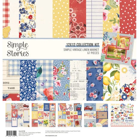 Simple Stories Simple Vintage Linen Market 12x12 Collection Kit
